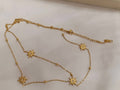 Collar ajustable en Y con colgantes de estrellas polares de acero inoxidable oro 18K waterproof tarnish free
